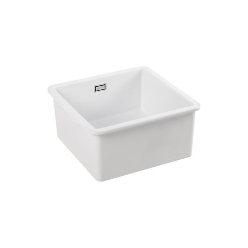 Single-bowl kitchen sink - VALET  - Sanindusa - without drainboard / ceramic / overmount