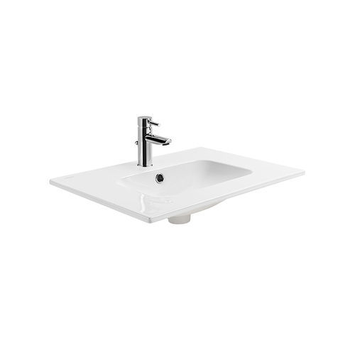 Built-in washbasin - ÁREA  - Sanindusa - ceramic / rectangular / 1-hole