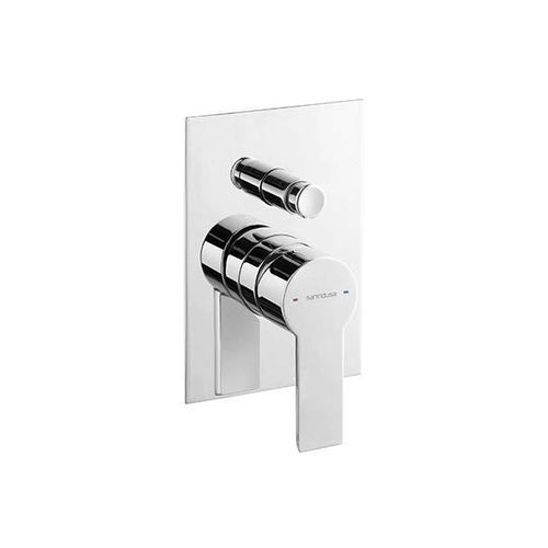 Shower mixer tap - MASTER 40  - Sanindusa - wall-mounted / brass / zamak