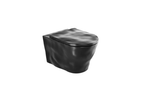 Wall-hung toilet - SANIBOLD - Sanindusa - ceramic / home / oval