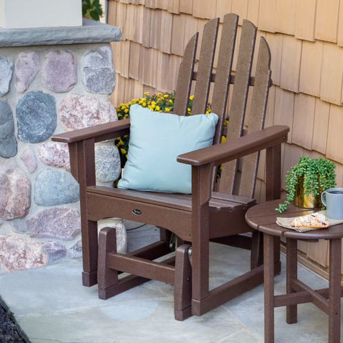 Contemporary armchair - Cape Cod Glider - Trex Inc. - composite / with footrest / recyclable
