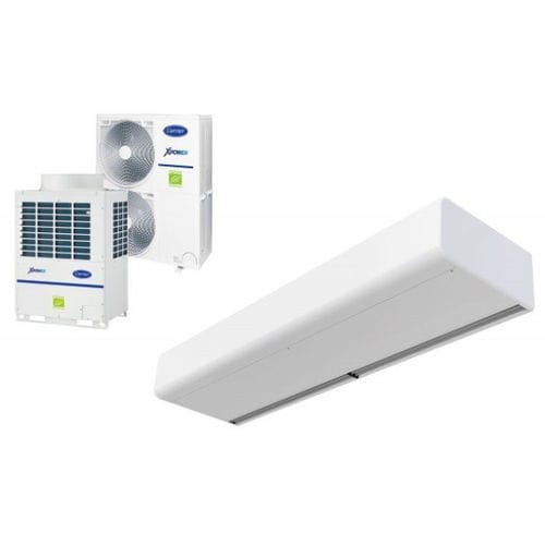 Ceiling-mounted air curtain - SMART ECM 1500 VRF12-CA	 - airtecnics - industrial / commercial / hidden