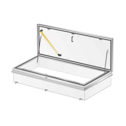 Rooftop access hatch - RHT - Special Sizes - Gorter - rectangular / aluminum / custom