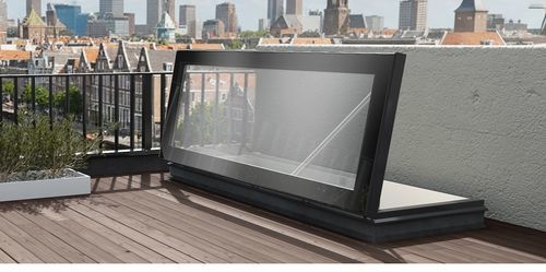 Rooftop hatch - RHTG1015 - GS50 - Gorter - rectangular / aluminum / glass