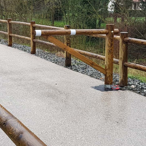 Access control barrier - SUR FOURREAU - Rondino - pivoting / pine / for public spaces