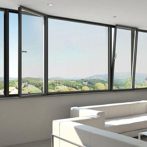 Aluminum window - AWS 75 PD.SI - Schüco - casement / sliding / sash