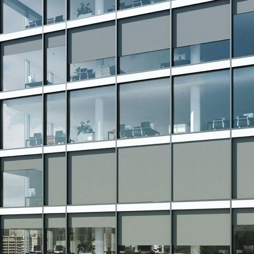 Integrated blinds - AB ZDS - Schüco - for window / aluminium / polyester