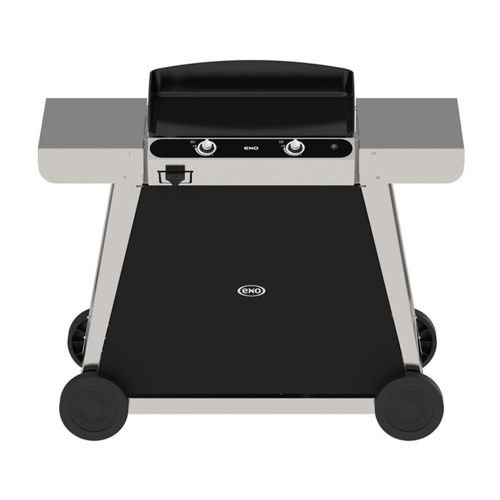 Gas barbecue - CHAMBORD 60 - ENO PLANCHA - mobile / steel / stainless steel