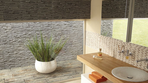 Engineered stone wall cladding panel - BOLOGNA ANTRACITE - Klimex - exterior / interior / 100% recyclable