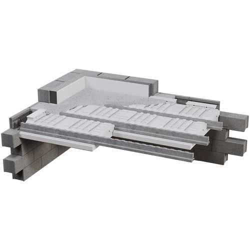 Structural floor with girder-slabs - HAUT DE SOUS-SOL EQUATIO® - RECTOR - concrete / polystyrene interjoist / for home