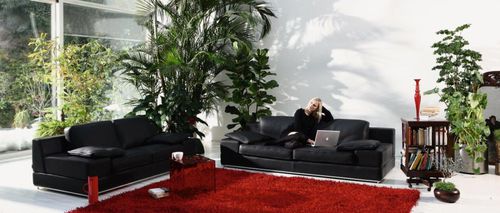 Modular sofa - DIAMOND - Alpa Salotti - contemporary / leather / white