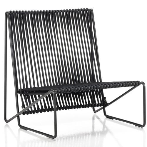 Industrial style lounge chair - RADA - ALTEK ITALIA DESIGN - rope / synthetic fiber / iron