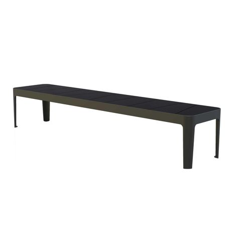 Contemporary public bench - DOLMEN/4 - ALTEK ITALIA DESIGN - steel / stone / composite material