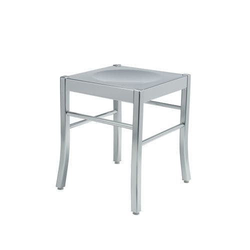 Contemporary stool - KORE - ALTEK ITALIA DESIGN - aluminum / aluminum base / low height