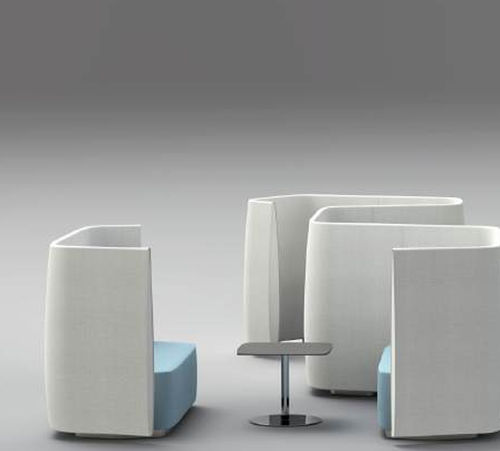 Contemporary coffee table - AIRWAVE 40 - ALTEK ITALIA DESIGN - HPL / stainless steel base / square