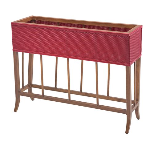 Aluminum planter - BLUM  - Antiga Primo-Secondo & C. - fabric / rectangular / contemporary