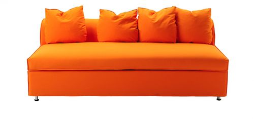 Sofa bed - QUARTO - Biesse - contemporary / with removable cover / yellow