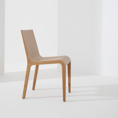 Contemporary chair - FOGLIA - Billiani - indoor / oak / solid wood