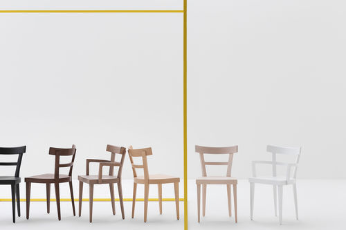 Contemporary chair - CAFÈ - Billiani - indoor / fabric / leather