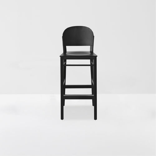 Contemporary bar chair - ALOE - Billiani - indoor / lacquered wood / stained wood