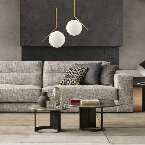 Contemporary coffee table - Ci - Bodema - lacquered wood / MDF / marble