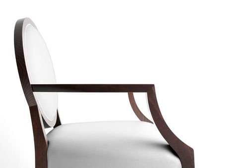 Traditional armchair - ATENA - Bross Italia - beech / solid wood / medallion