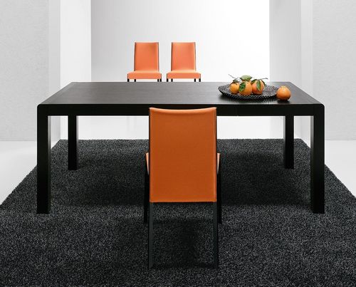 Contemporary table - LONDON - Bross Italia - oak / lacquered wood / stained wood
