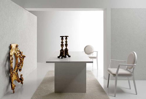 Contemporary table - CLEVER - Bross Italia - oak / rectangular