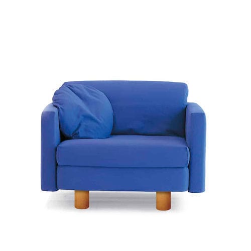 Contemporary armchair - Dandy - Campeggi - fabric / beech / with removable cover