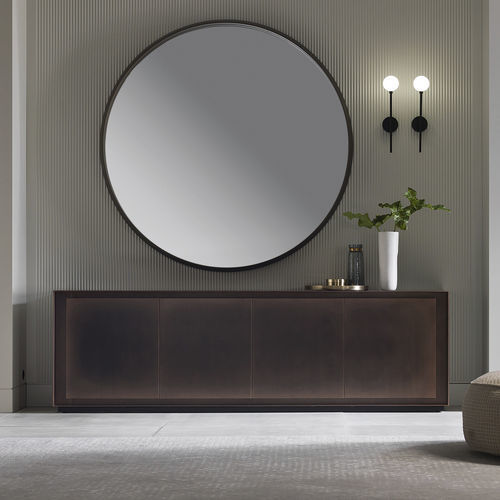 Contemporary sideboard - PRIVACY - Capo D'Opera Home - glossy lacquered wood / matte lacquered wood / folding door