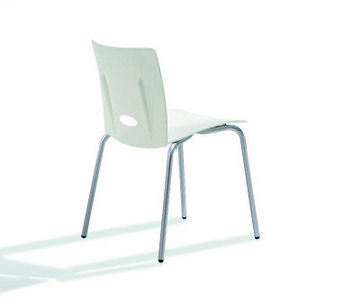 Contemporary restaurant chair - VIOLA - Casprini Gruppo Industriale - fabric / stackable