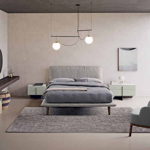 Double bed - EXTRA - Dall'Agnese - contemporary / upholstered / with headboard