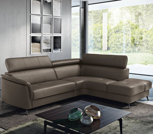 Corner Sofa Spike Maxdivani Contemporary Fabric Leather Corner Sofa Spike Maxdivani, What Size Is A Small Corner Sofa