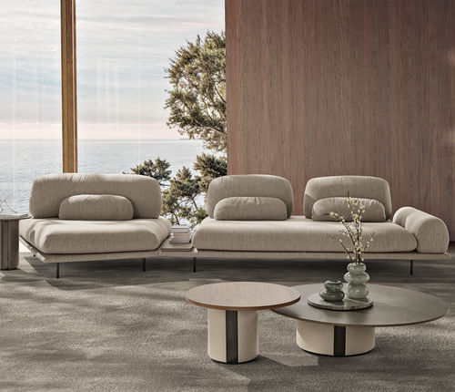Modular sofa - Sospiro - maxdivani - contemporary / fabric / leather