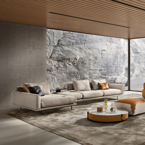 Modular sofa - Percy - maxdivani - contemporary / fabric / leather