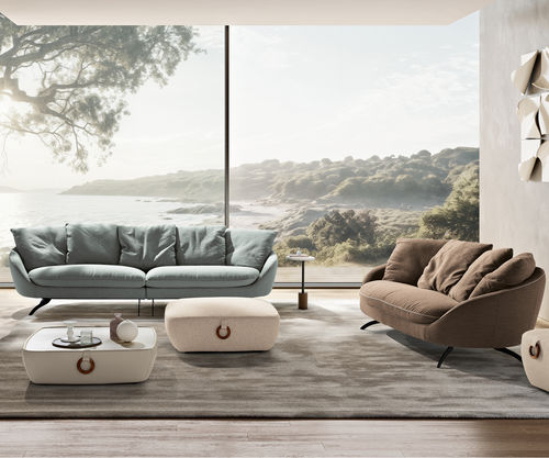 Modular sofa - Sipario - maxdivani - corner / contemporary / fabric
