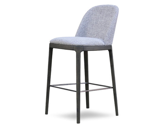 Contemporary bar chair - GRACE - Pacini & Cappellini - indoor / fabric / ash base