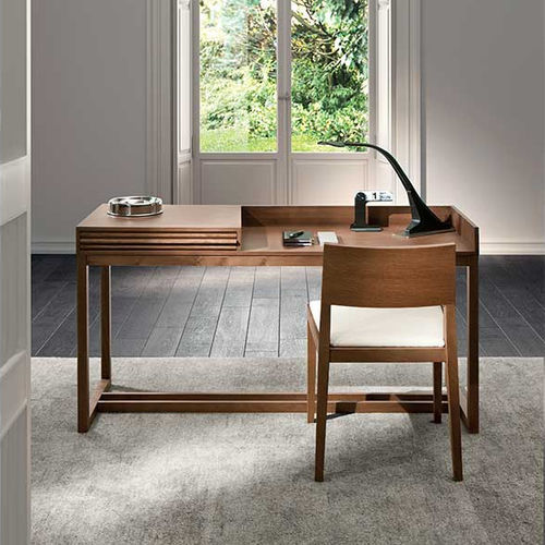 Free-standing desk - ATHENA - Pacini & Cappellini - contemporary / wood veneer / straight