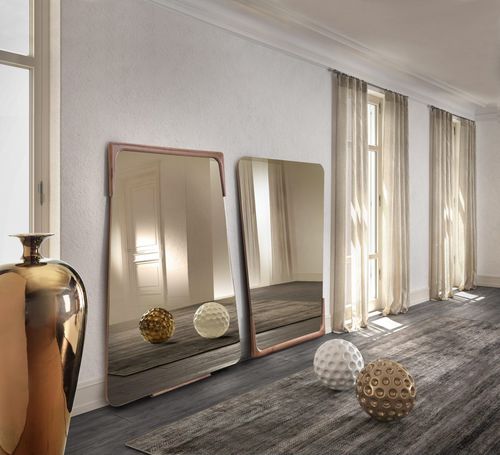 Wall-mounted mirror - DESTINY - Pacini & Cappellini - cheval glass / contemporary / trapezoidal