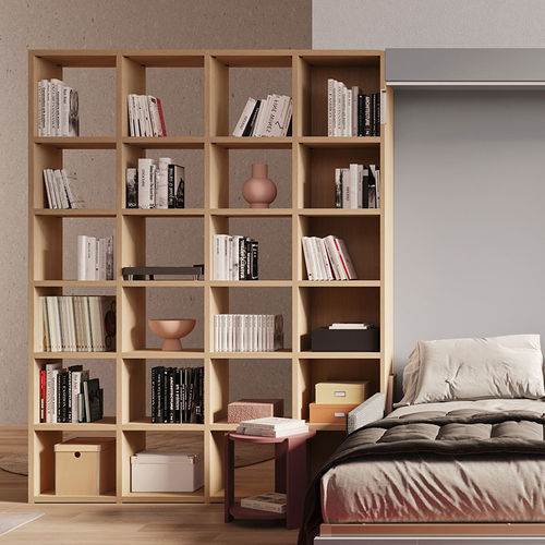 Free-standing bookcase - START - Clever - contemporary / wooden / lacquered wood