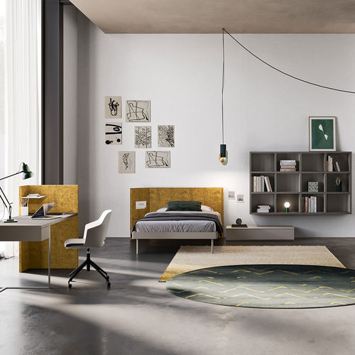 Gray children's bedroom furniture set start t06 Clever white