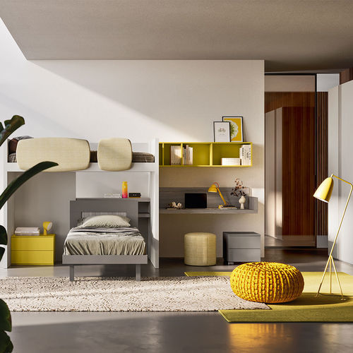 White children's bedroom furniture set Start s23 Clever gray