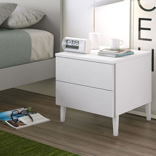 Contemporary bedside table - LINK M204   - ColombiniCasa - lacquered wood / lacquered wood base / rectangular