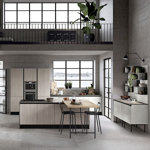 Contemporary kitchen - PARAGON - ColombiniCasa - laminate / melamine / polymer