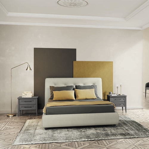 Double bed - ARCADIA ADAGIO - ColombiniCasa - contemporary / upholstered / with headboard