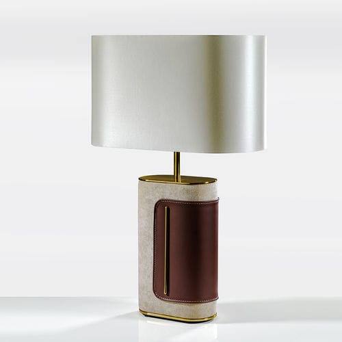 Table lamp - Sella - Colunex - metal / fabric / leather