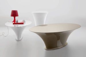 Contemporary coffee table - BOAT - Compar - polyurethane / round / home