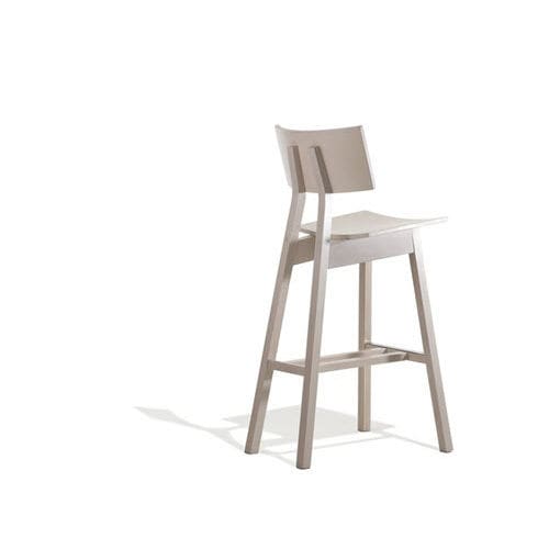 Contemporary bar chair - 30X30 - Concepta - indoor / beech / commercial