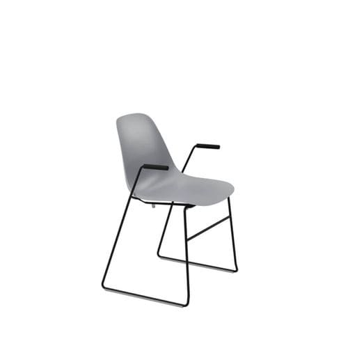 Contemporary chair - Pola Light - Crassevig - indoor / polypropylene / chrome steel base