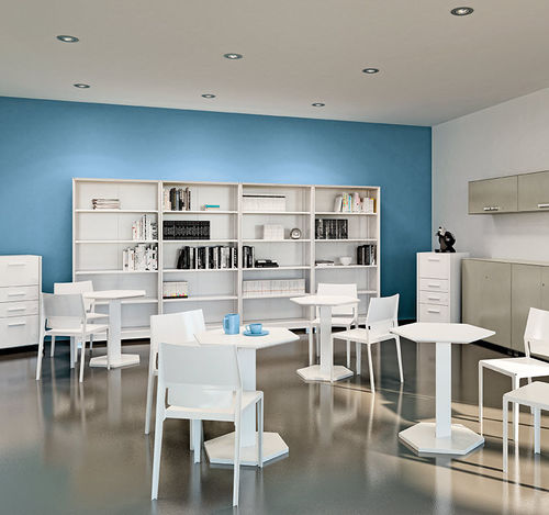 Free-standing bookcase - PRIMO  - Dieffebi - modular / contemporary / commercial